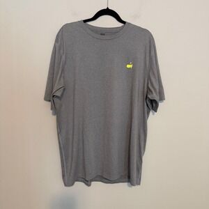 Masters Tech golf t shirt gray performance large classic casual crewneck